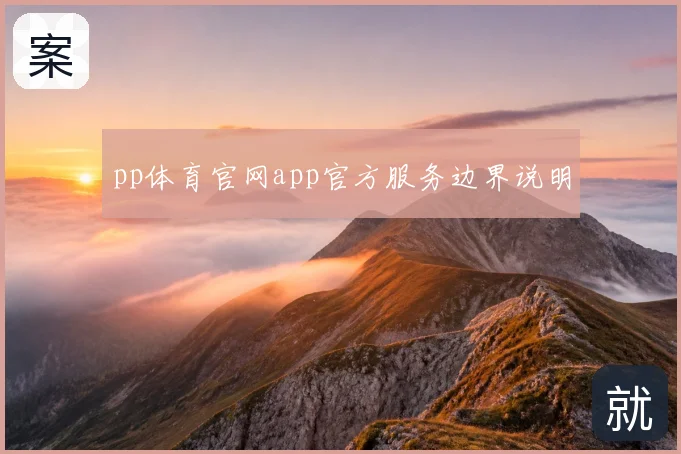 pp体育官网app官方服务边界说明